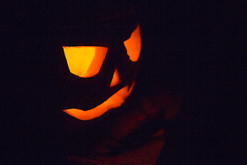 Image showing Pumpkin at night for Halloween