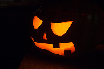 Image showing Pumpkin at night for Halloween