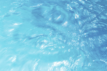 Image showing Closeup of blue water