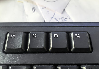 Image showing F keys of a pc keyboard