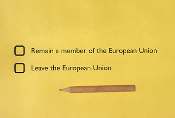 Image showing Brexit referendum in UK