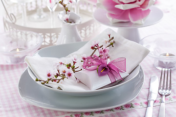 Image showing Fine place setting