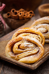 Image showing Homemade cinnamon rolls