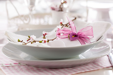 Image showing Fine place setting