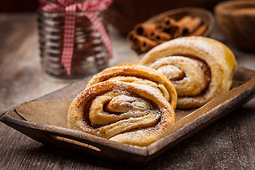 Image showing Homemade cinnamon rolls