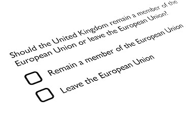 Image showing Brexit referendum in UK