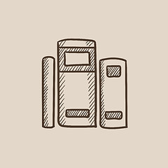 Image showing Books sketch icon.