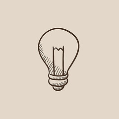 Image showing Lightbulb sketch icon.