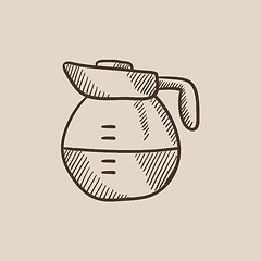 Image showing Carafe sketch icon.