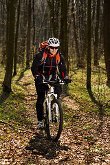 Image showing Rider in action at Freestyle Mountain Bike Session