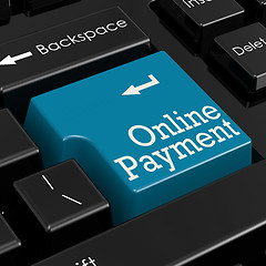 Image showing Online payment concept 3D Render