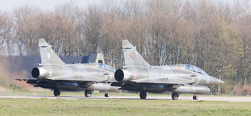 Image showing LEEUWARDEN, NETHERLANDS - APRIL 11, 2016: French Air Force Dassa