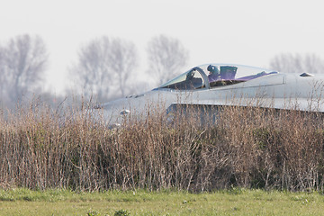 Image showing LEEUWARDEN, NETHERLANDS - APRIL 11, 2016: Finish Air Force F-18 