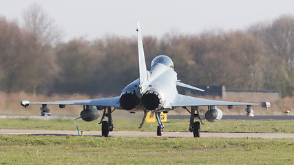 Image showing LEEUWARDEN, NETHERLANDS - APRIL 11, 2016: German Air Force Eurof