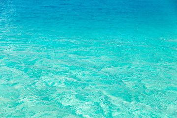 Image showing sea or ocean blue transparent water