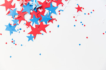 Image showing stars confetti on american independence day party