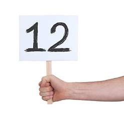 Image showing Sign with a number, 12