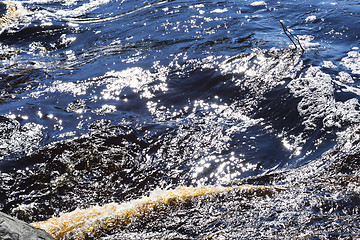 Image showing River water sparkles in the sun