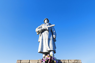 Image showing Monument to Soviet warrior