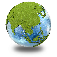 Image showing Southeast Asia on planet Earth