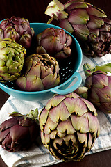 Image showing Perfect Raw Artichokes