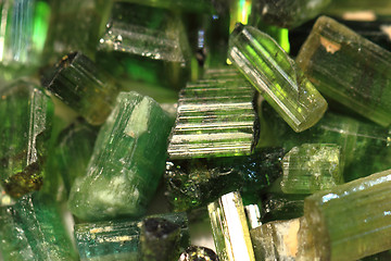 Image showing green verdelite mineral texture