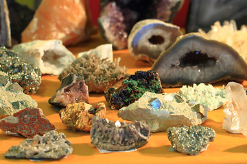 Image showing natural color gems background 