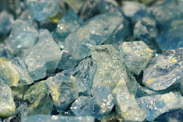 Image showing blue aquamarine mineral