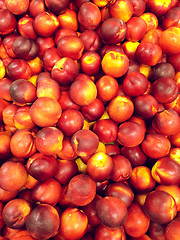 Image showing Red peaches background