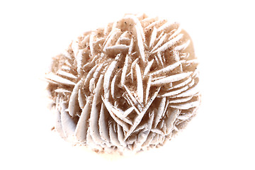 Image showing sand rose minerals isolated