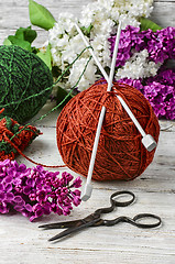 Image showing Balls of yarn for knitting