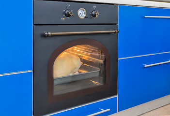 Image showing Electric oven in the style of \