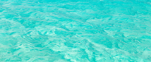 Image showing sea or ocean blue transparent water