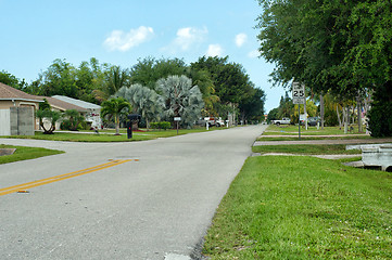 Image showing Residential side street in  Bonita Shores Florida