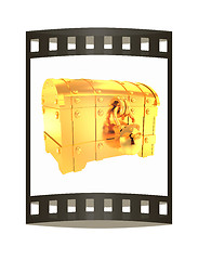 Image showing cartoon chest. The film strip