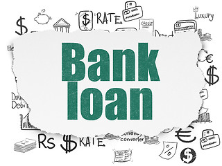 Image showing Banking concept: Bank Loan on Torn Paper background