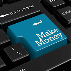 Image showing Make money concept 3D Render