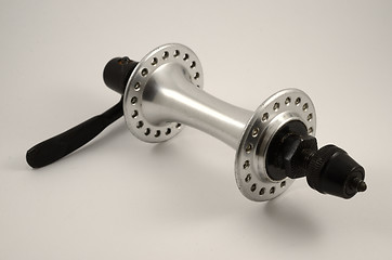 Image showing bicycle hub on a neutral background