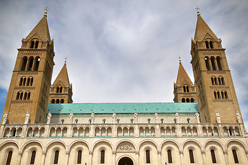 Image showing Basilica of St. Peter & St. Paul, Pecs Cathedral in Hungary