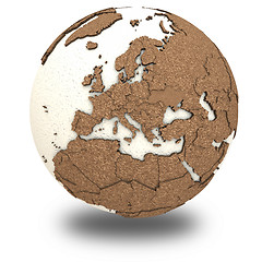 Image showing Europe on light Earth