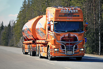 Image showing Super Show Truck Scania R620 Shogun on the Road