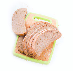 Image showing bread  on cutting board