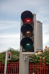 Image showing Traffic light closeup