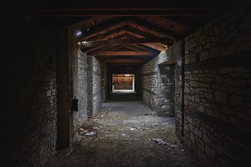 Image showing Abandoned building interior