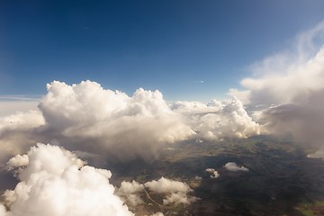 Image showing Aerial view of some clouds