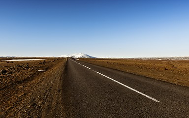 Image showing Long hard road