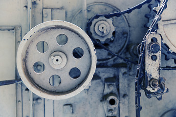 Image showing vintage machine mechanism at factory