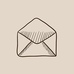 Image showing Envelope sketch icon.