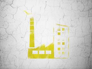 Image showing Industry concept: Industry Building on wall background