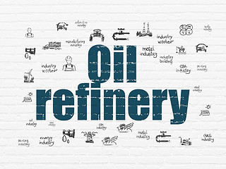 Image showing Industry concept: Oil Refinery on wall background